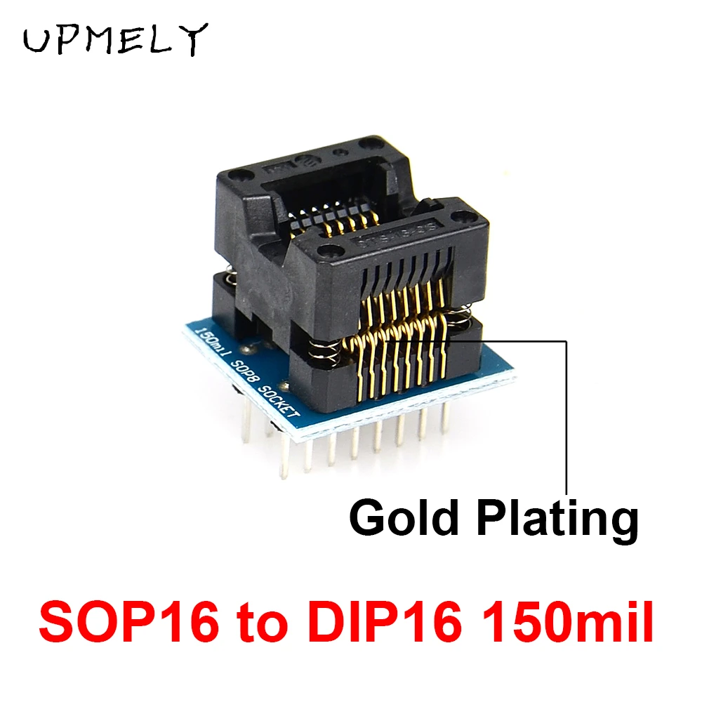 Upmely 6pcs TSSOP28 SSOP28 SOP28-DIP28 Adapter SOP20 SOP16 SOP8 150/200mil to DIP8 Chip Compatible TSSOP20 SSOP20 TSSOP8 Socket |