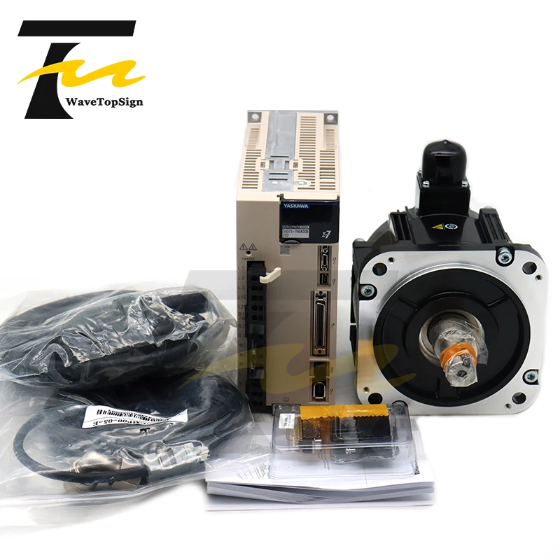 YASKAWA 850 Вт Серводвигатель SGM7G 09AFC61 5.39N.m 6.9A и драйвер SGD7S 7R6A00B202 с кабелем|Драйвер