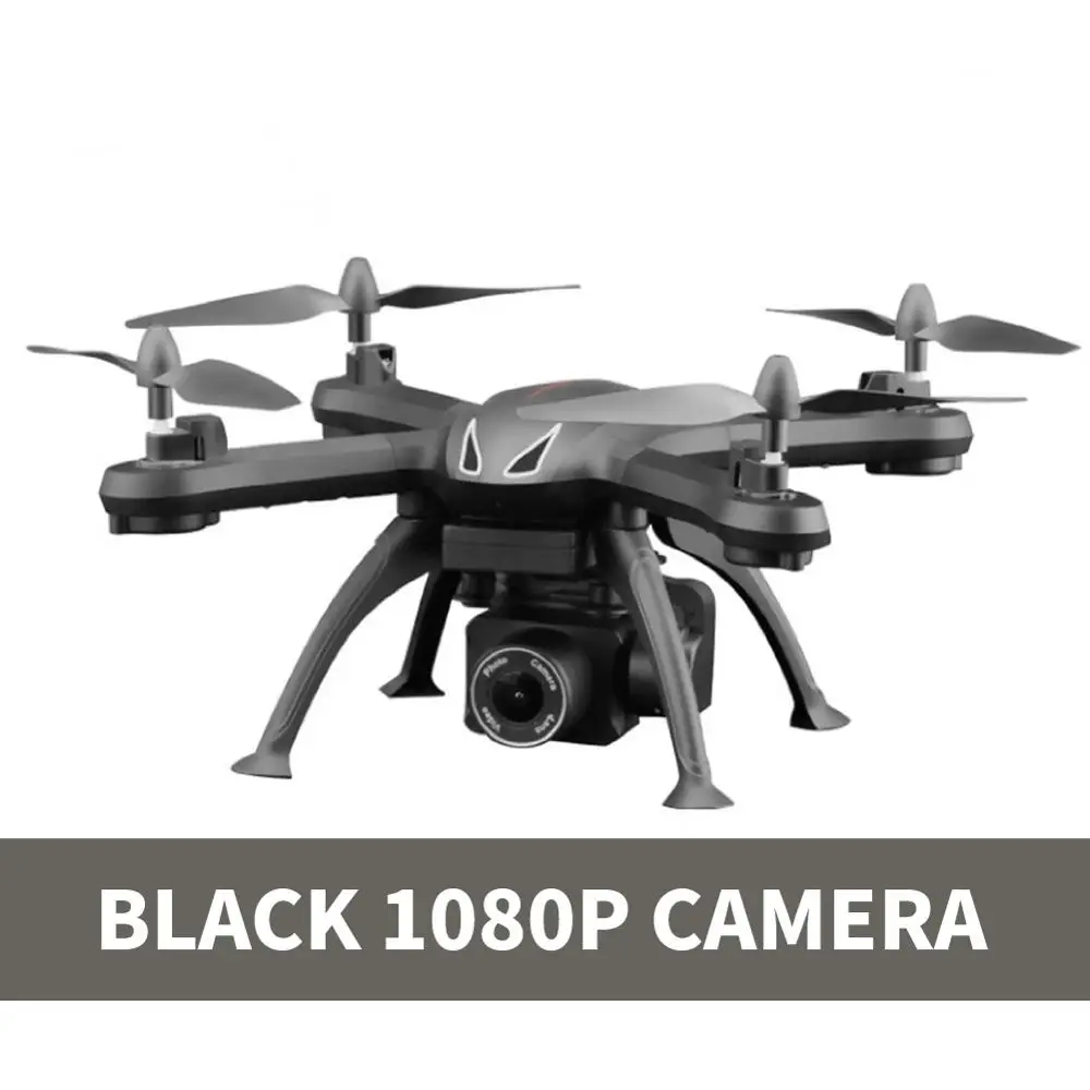 Black 1080P Радиоуправляемый Дрон 1080p Квадрокоптер HD камера 2,4 ГГц Wifi Дроны с камерой вид от первого лица аэрофотосъемка Дрон долгий срок службы батареи RC самолет - Цвет: Black 1080P