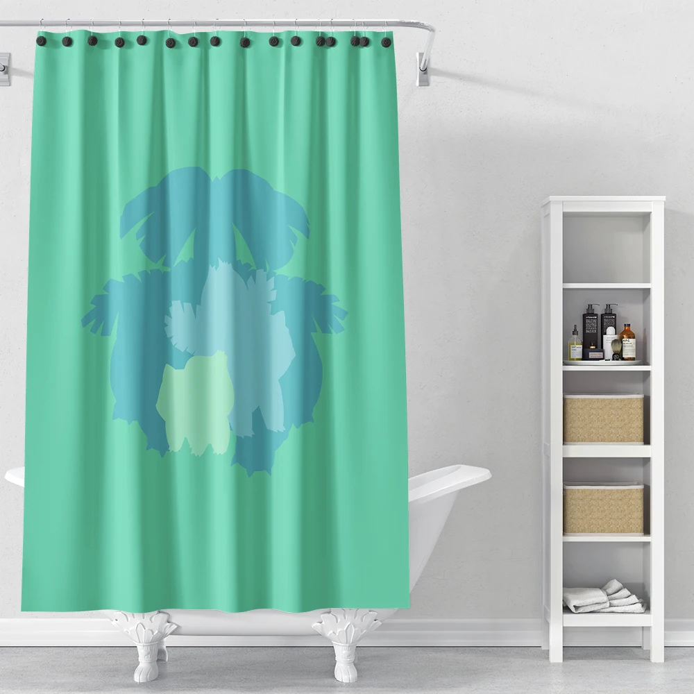

3D Print Japanese Cartoon Anime Style Waterproof Shower Curtains Home Cute Decoration Bathroom Polyester Fabric Girl Boy Kid