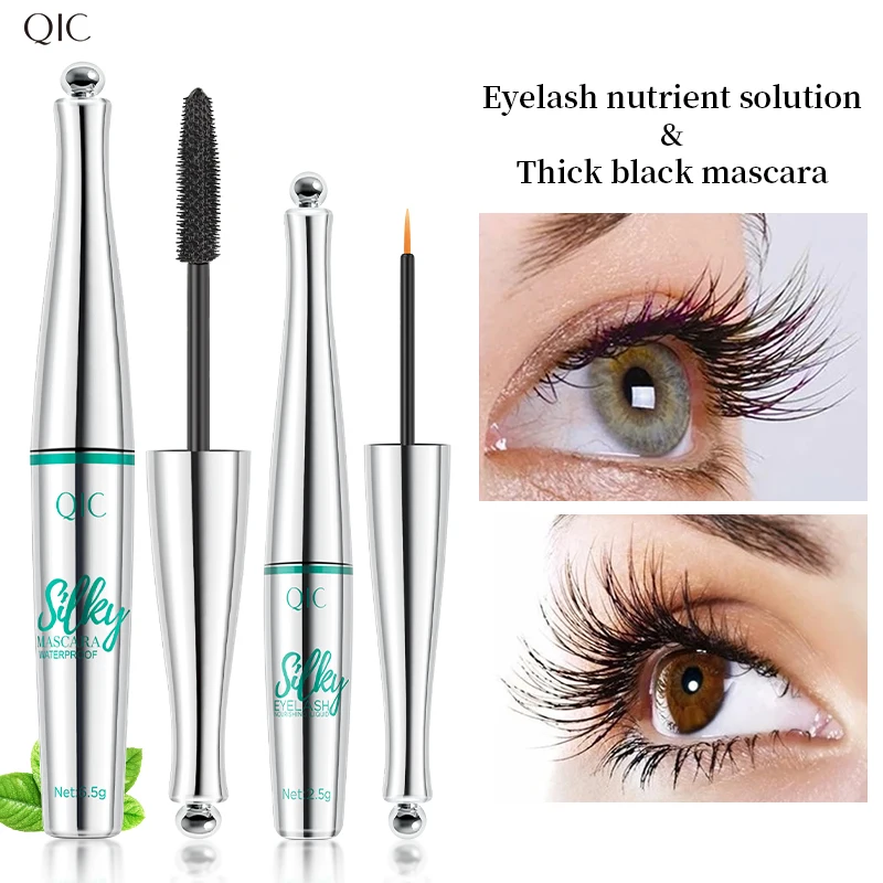 Тушь для ресниц набор сыворотки роста водостойкая пот стойкая густая и