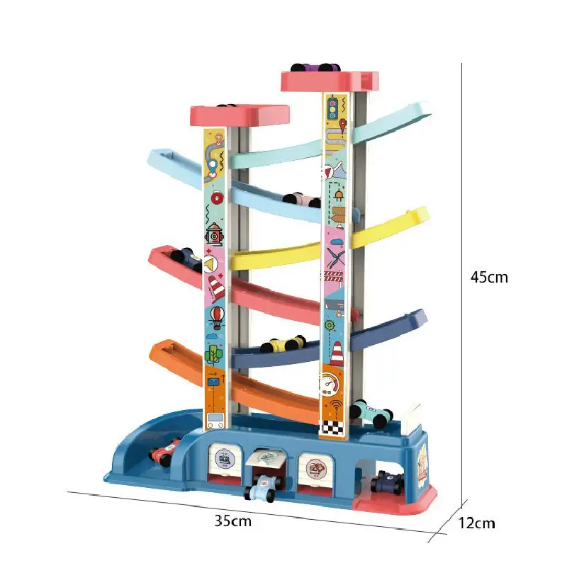 

Kids Racing Track Car Rail Car Baby Puzzle Toys Children Play Juggling Education Slotcar Track Car Christmas New Year Gifts
