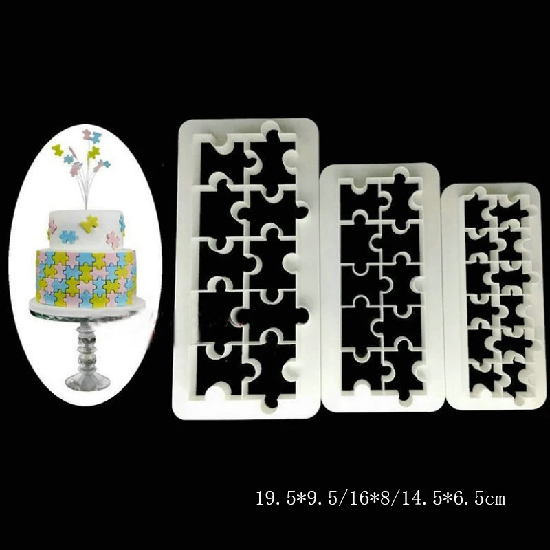 Лидер продаж 3 шт. квадратные геометрические резаки для помадки печенья