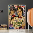 Картина на холсте с изображением художника джисбара, картина с изображением Фриды и Диего для украшения гостиной