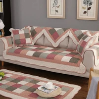 europe style sofa cover sofa cushion plaid couch cover four seasons universal sofa towel cotton non slip pillow