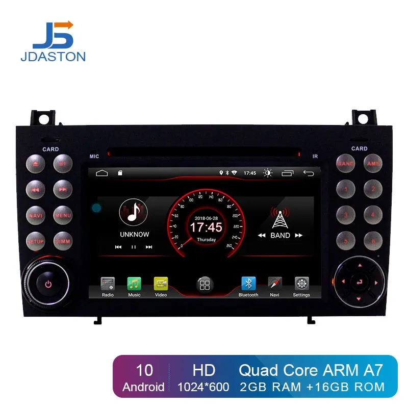 JDASTON Android 10,0 в Dash 2 Din Автомобильный dvd-плеер для Mercedes Benz SLK R171 SLK230 W171 Автомобильный gps Радио Аудио мультимедиа стерео