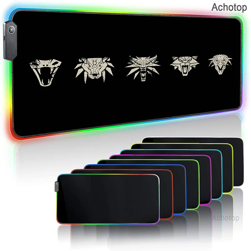 

Custom Led Mouse Pad Computer Mausepad Xxl Backlit Mat Anime Genshin Impact Mause Gamer Overwatch Gaming Mouse for Bears Carpet