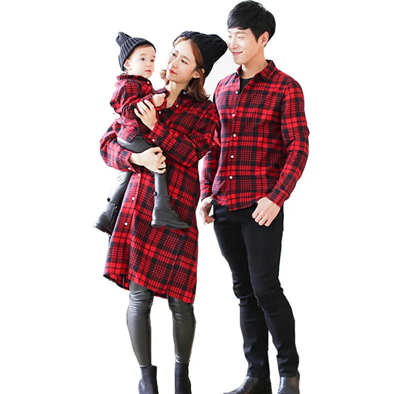 Семейные комплекты Одежда с длинными рукавами Блузка для мамы и дочки Модная