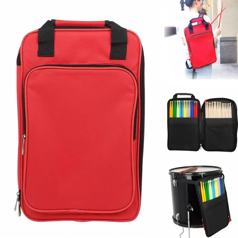 Сумка для барабана красная сумка из ткани Оксфорд с хлопковым покрытием рюкзак