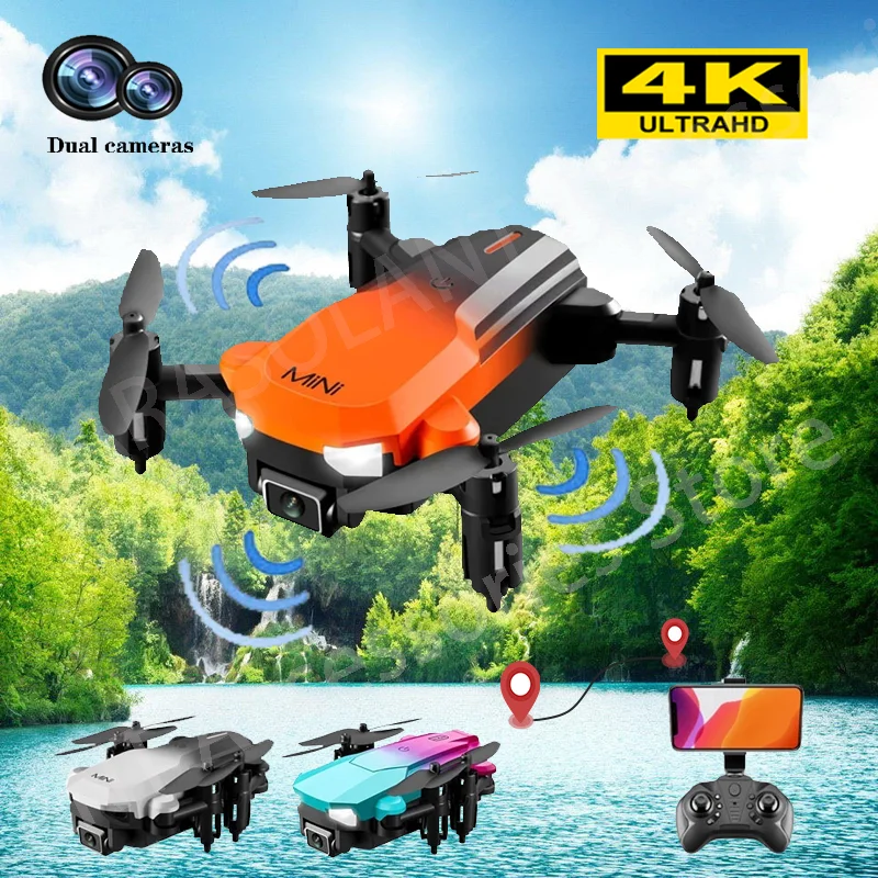 

KK9 Mini Drone 4K Hd Dual Camera WIFI FPV Altitude Hold Obstacle Avoidance Helicopt Professional RC Quadcopter Toy For Boys Gift