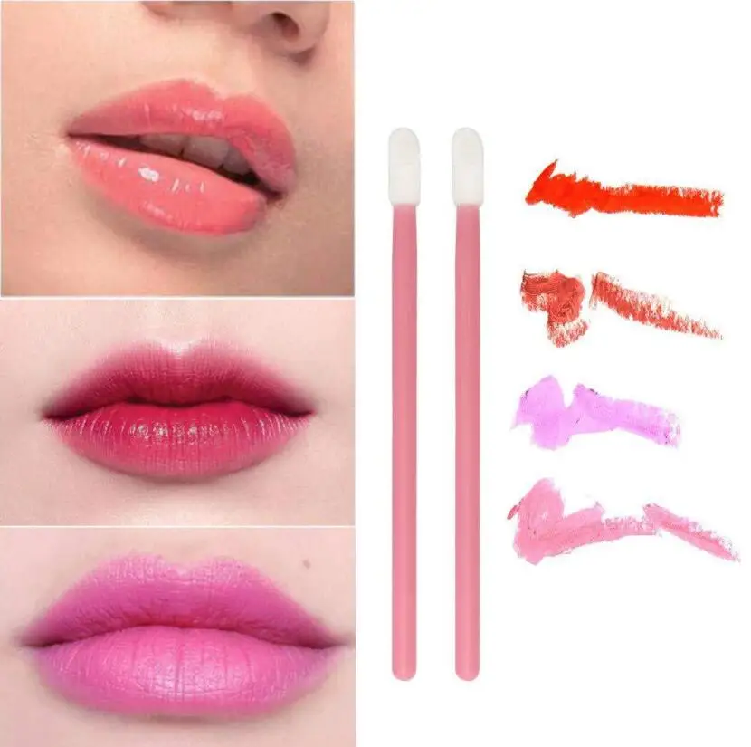 50 шт в наборе новая одноразовая Косметическая кисть для губной помады блеск губ