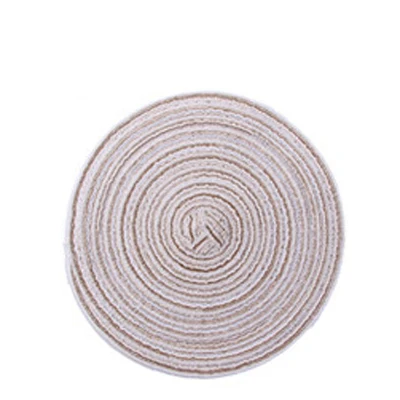 5PCS Beige 5 шт./партия круглая подставка под прибор сушильная обеденная термостойкая прокладка сковорода кофейная подставка для чайных бирдекели подставка для горячих салфетки под горшки коврики - Цвет: 5PCS Beige