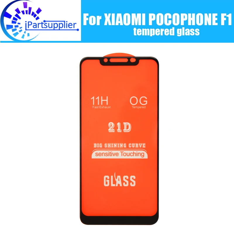 

Для Xiaomi POCOPHONE F1 закаленное стекло 100% новый цвет полное покрытие Защитная пленка для POCOPHONE F1 там мобильный телефон