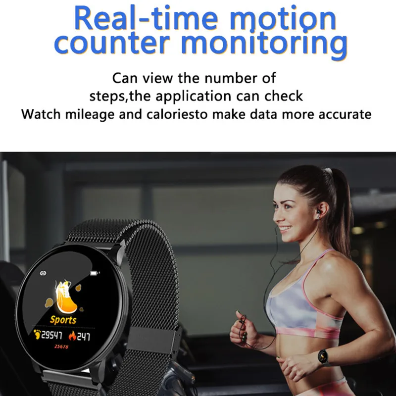 W8 умный Браслет пульсометр кровяное давление здоровье водонепроницаемый Смарт