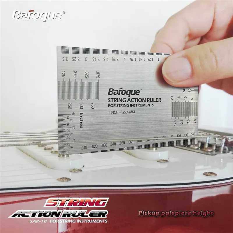 Горячая гитарная струнная линейка стальная для гитары измерительный инструмент