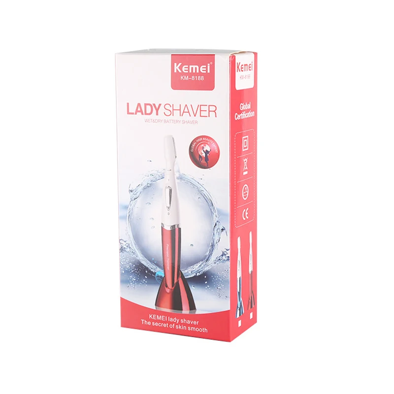 Электробритва kemei для женщин бритва триммер бровей Электрический эпилятор тела и