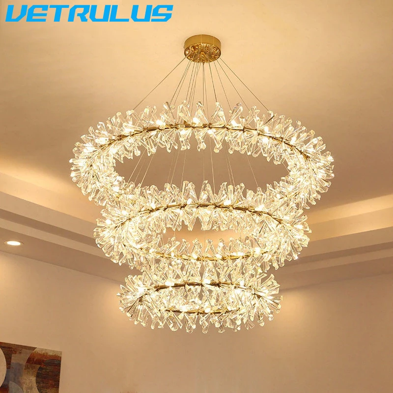 Nordic постмодернистские хрустальные люстры светлячки светильник шные