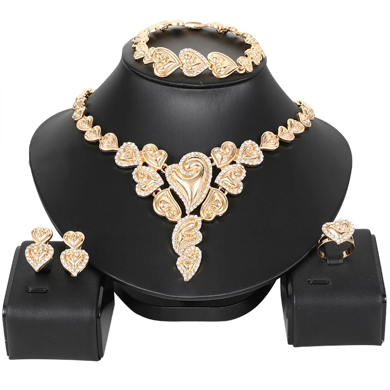 Популярные комплекты ювелирных изделий модные свадебные аксессуары африканские