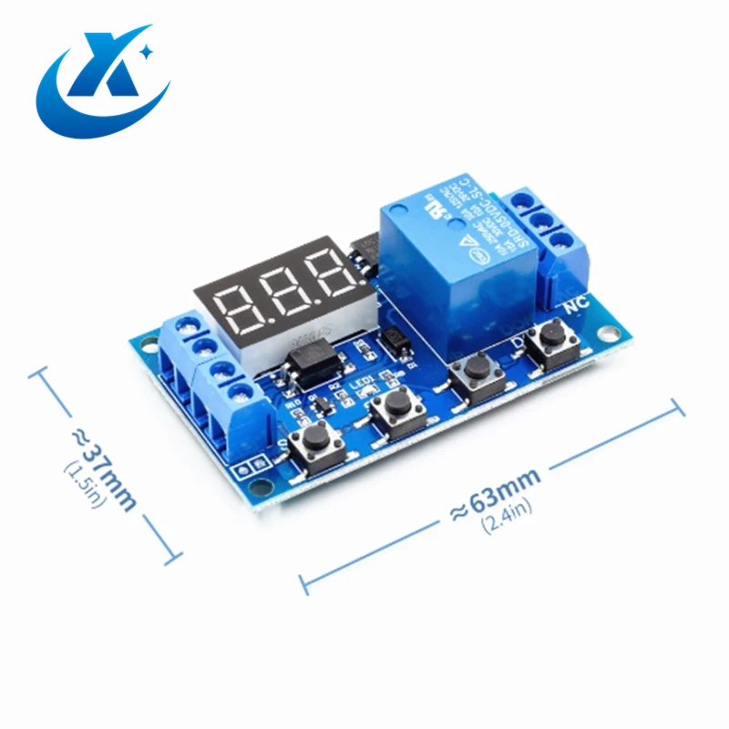 DC 5V 12V 24V LED Light Digital Time Delay Relay Trigger Cycle Timer Switch Circuit Board Timing Control Module DIY | Компьютеры и