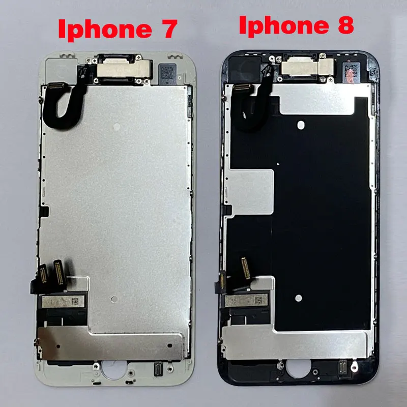 Pantalla Lcd de segunda mano para m&oacute;vil, repuesto de c&aacute;mara frontal y altavoz de oreja, montaje completo, Original, para iPhone 7, 8, 7plus, 8P, ecran-4