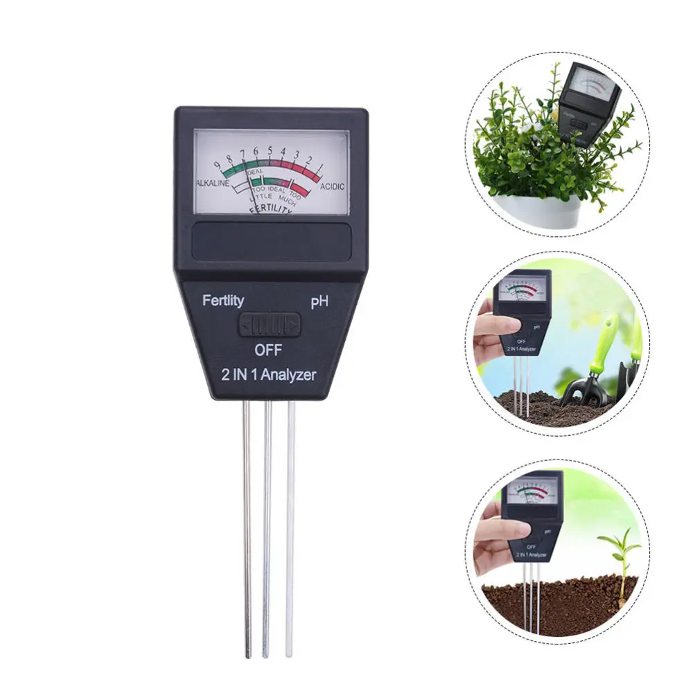 

1 Pc 2 In 1 Soil Analyzer PH Meter Gardening Tool Fertility Tester for Garden