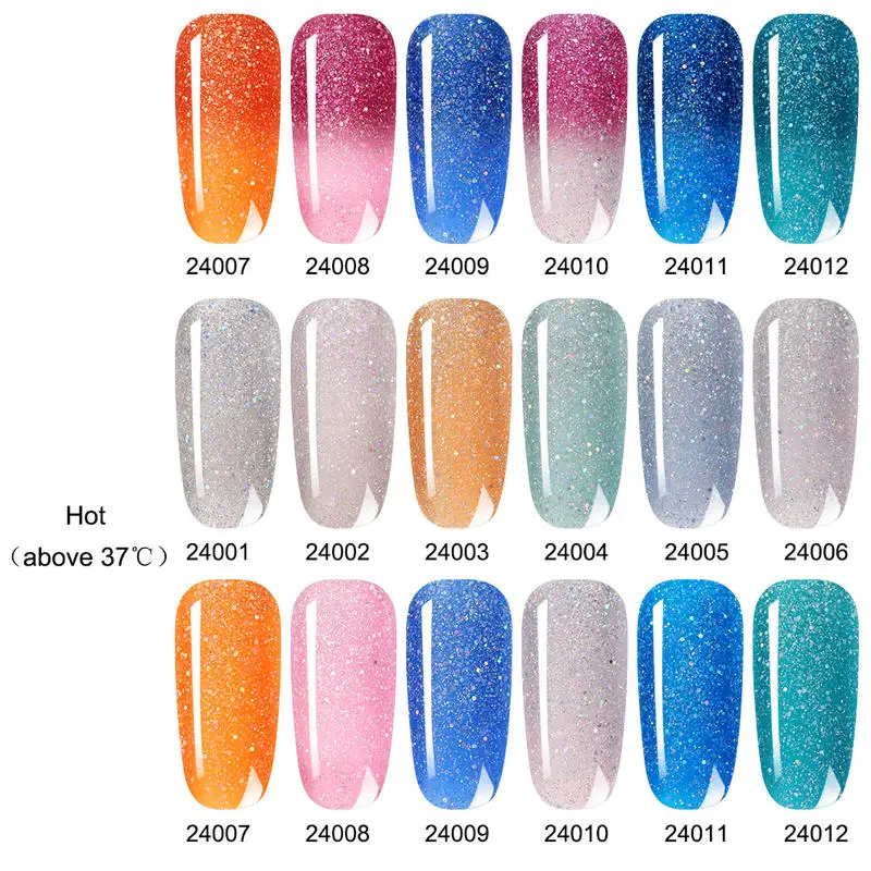 Belen изменяющий цвет лазерный Гель-лак УФ светодиодный лак для ногтей маникюра