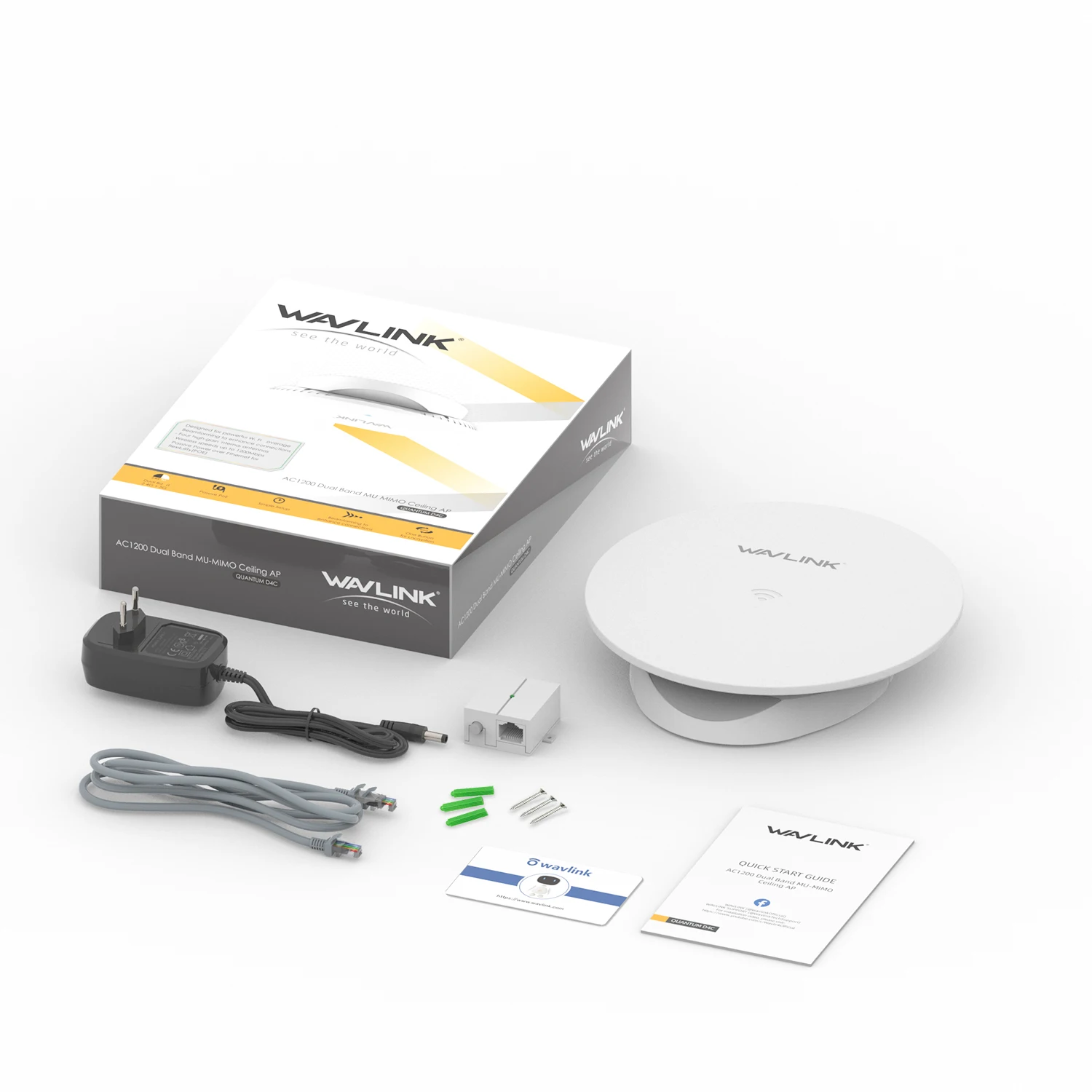 

Wavlink AC1200 Mesh Router Top Suction WiFi Router Whole Home WiFi Mesh System Dual Band For 2.4Ghz & 5Ghz WiFi Repwater