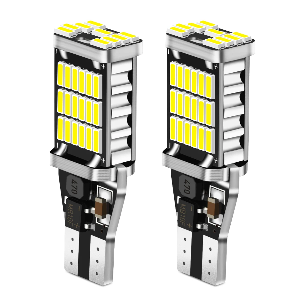 W16W T15 Canbus LED Bulbs Backup Light Car Reverse Lamp for ssangyong kyron Daewoo Geo lsuzu Lexus For Fiat 500 punto | Автомобили и