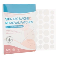 108pcs box disposable transparent acne sticker skin tag removal patch wart removal sticker for face finger arm leg beauty tool