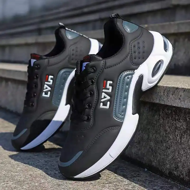 black1 LZJ Вулканизированная обувь, мужские кроссовки, модные летние дышащие кроссовки на танкетке из сетчатого материала для мужчин, большие размеры 39-44, buty meskie - Цвет: black1