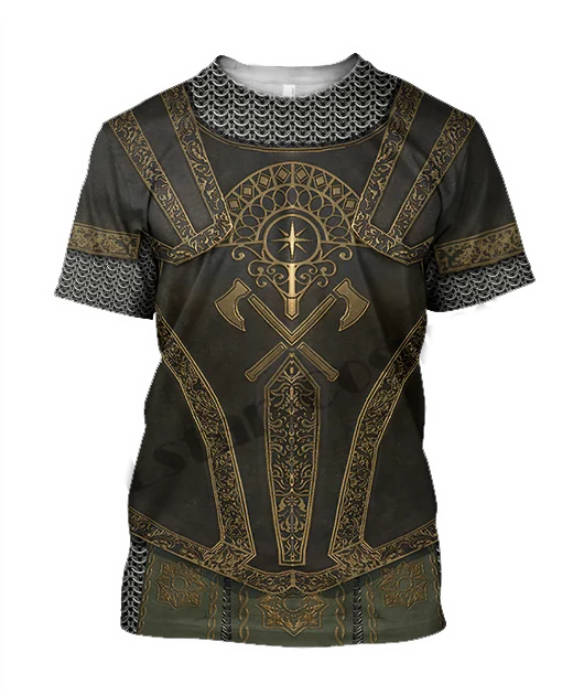 

PLstar Cosmos 3DPrint Newest Satan Knight Skull Warrior Unique Man/Woman Harajuku Streetwear Casual Funny T-Shirt Short Sleeve 2