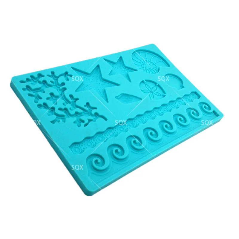 Корпус ракушками силиконовая шоколадная форма рыбы одеяло хвост русалки