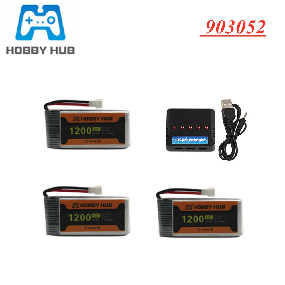 3 7 V 1200mAh 30C Lipo батарея + зарядное устройство для Syma X5 X5C X5SW X5SC X5S X5SC-1 903052 RC Quadcopter SYMA |