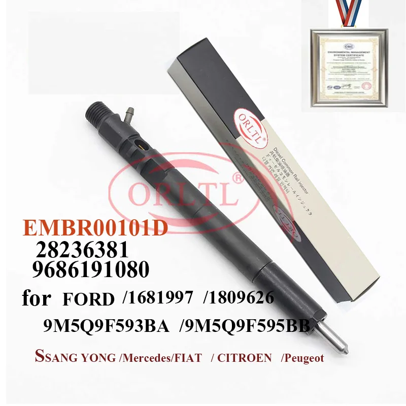 Дизельная Форсунка для топлива EMBR00101D 28236381 9686191080 96 861 910 80 SSANGYONG 1681997 809626 9M5Q9F593BA