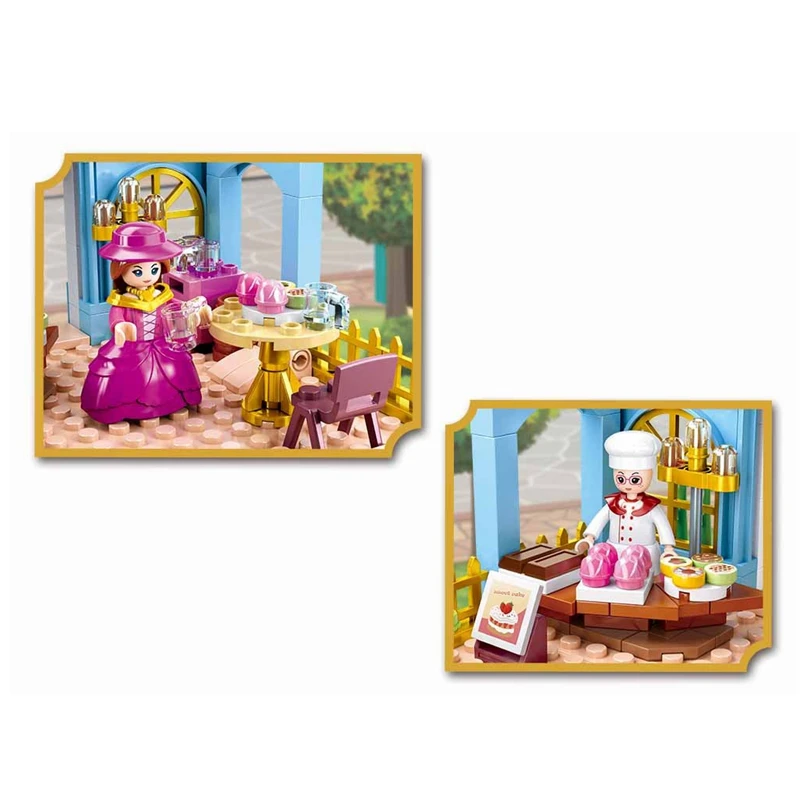 

Locking Friend Model Child's Sift Accessories Figures 199PCS Cake Shop Educational Toy Compatible With City Friends Splicing Toy