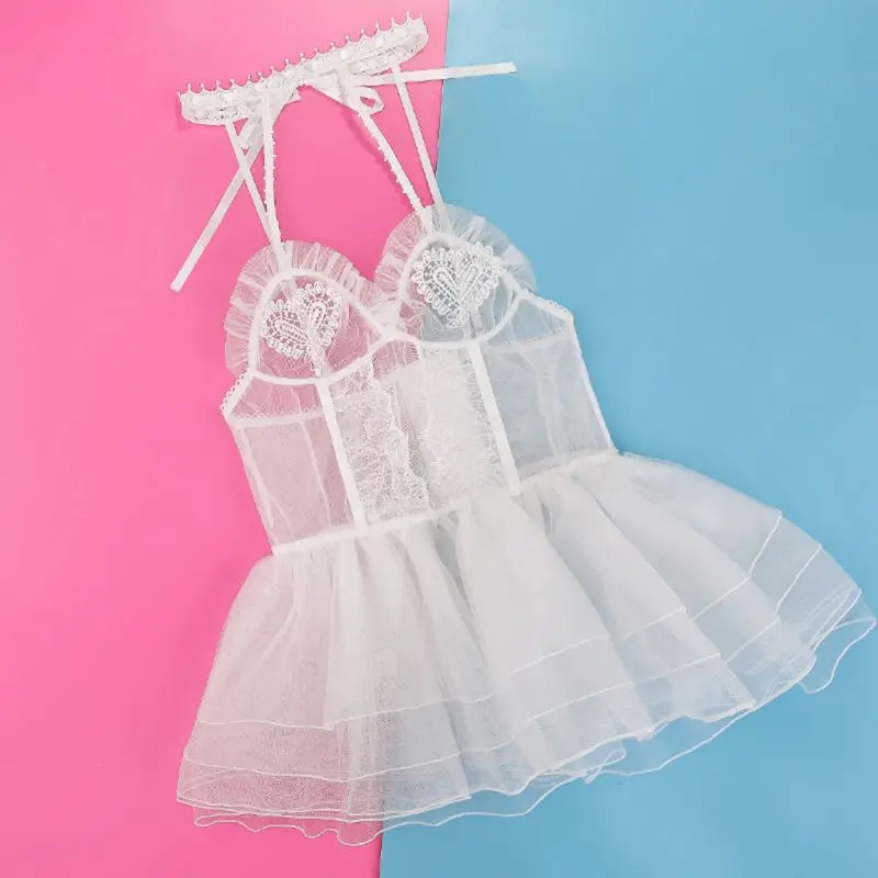 1 комплект кружевное сексуальное женское белье свадебное платье косплей ночное