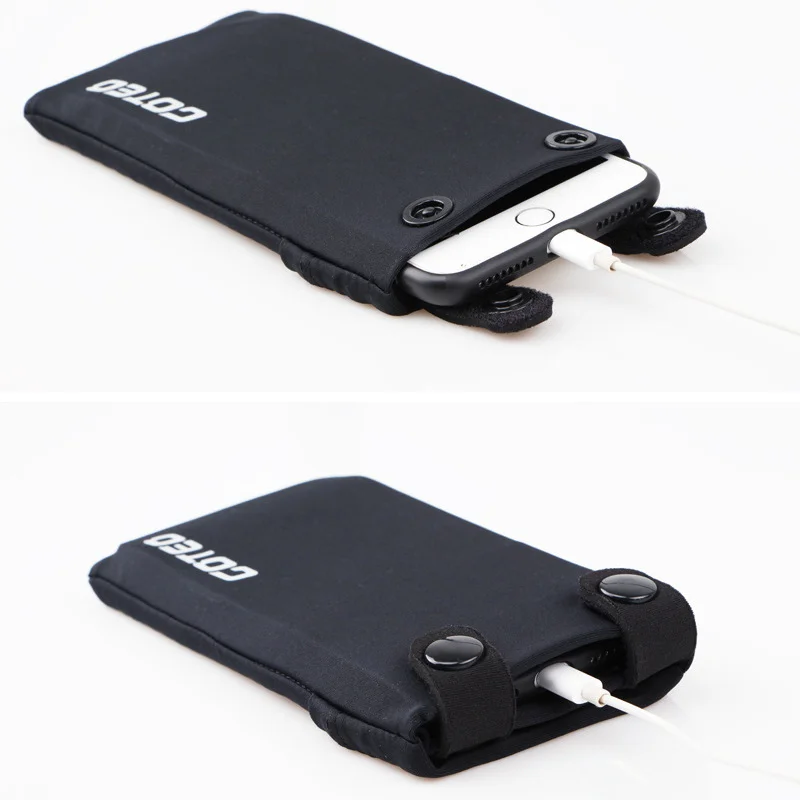 

Sports Wrist Bags Sweatproof Breathable 7inches Mobile Phone Holder Outdoor Running Sports Wrist Wallet for Card Key SM