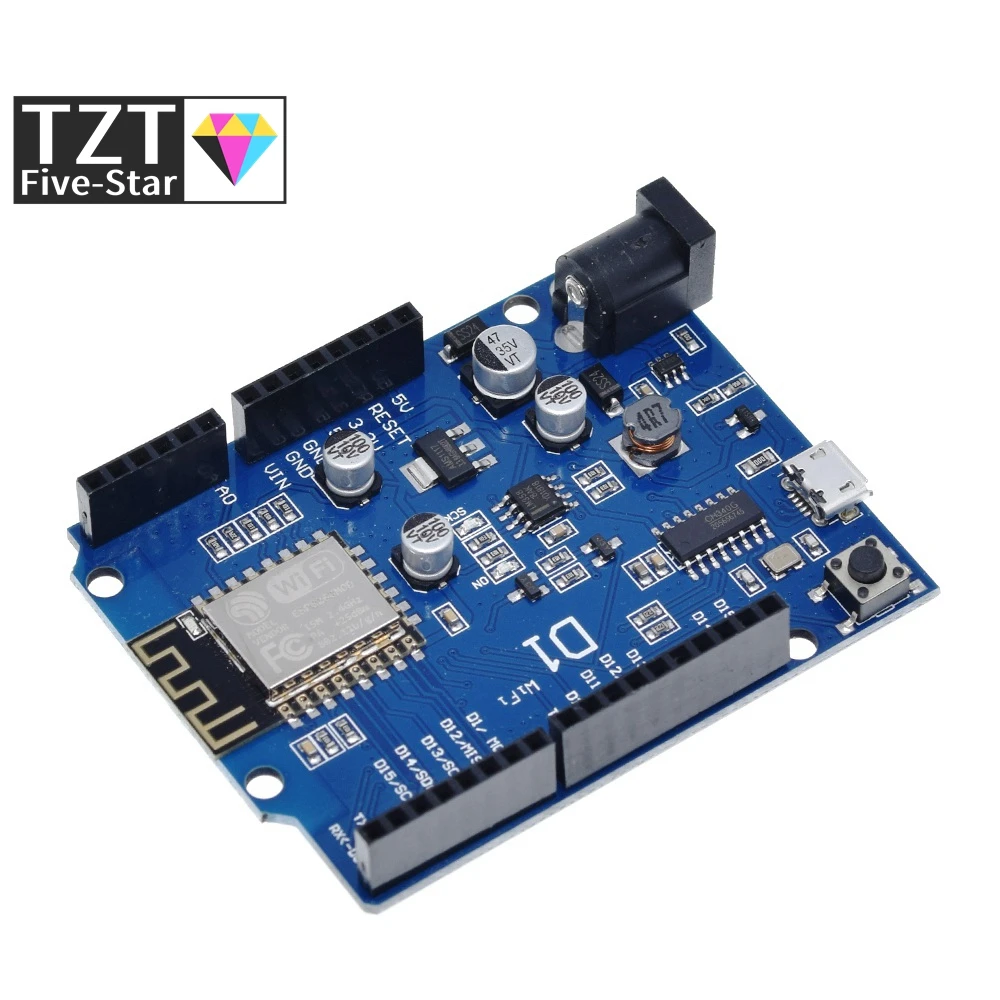 ESP-12E WeMos D1 UNO R3 CH340 CH340G WiFi макетная плата на основе ESP8266 щит Умная Электронная