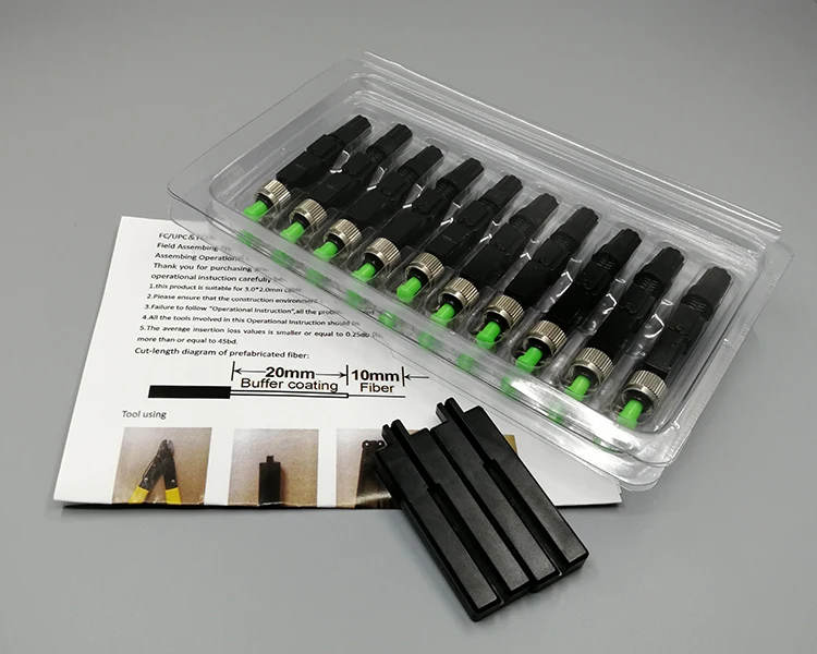 FTTH FC APC Optical fibe quick connector FC PC FTTH Fiber Optic Fast Connector Fiber cable connector