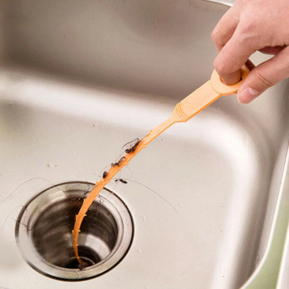 

Drain Clog Plug Cleaning Remover Tool For Sink Dredge Pipe Sewer Bathroom O1X3