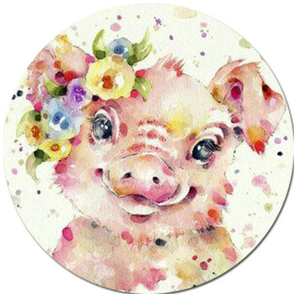 

New diamond painting cute pig unicorn sheep lion AB drills cartoon watercolor animal full square/round 5d diy embroidery crafts