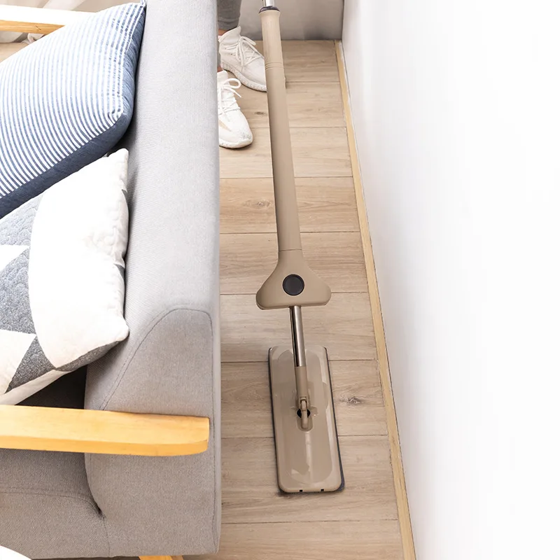 Телескопическая напольная плоская Швабра волокнистая ткань для домашнего