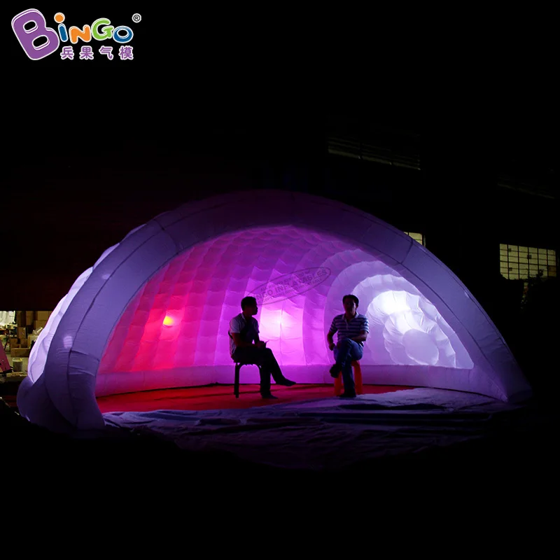 Бесплатная доставка 5 м светодиодный освещение надувная купольная палатка