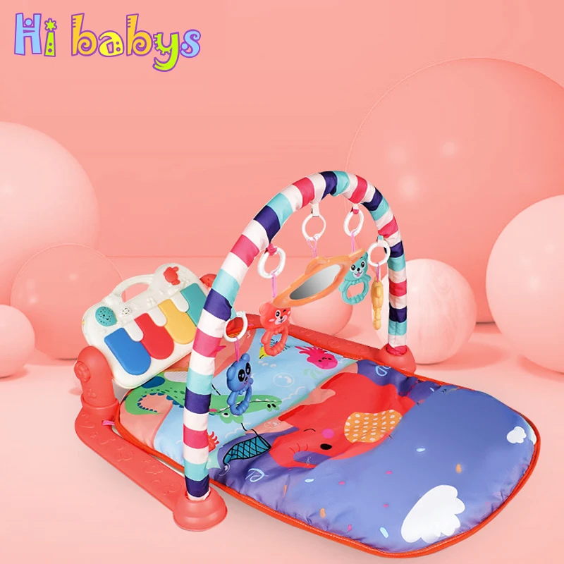 3 в 1 детский игровой коврик для ползания пазл ковер музыкальные игрушки детей