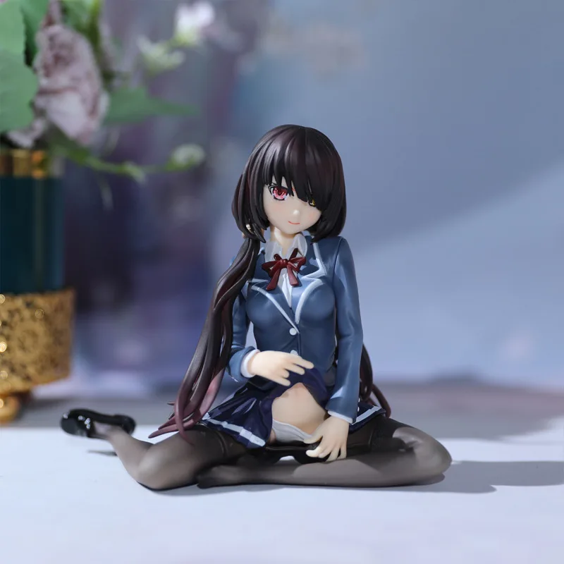 

12cm Tokisaki Kurumi JK Uniforms Japan Anime Action Figure PVC Toys Kawaii DATE A LIVE Sexy Dolls Room Decor Xmas Gift for Boys