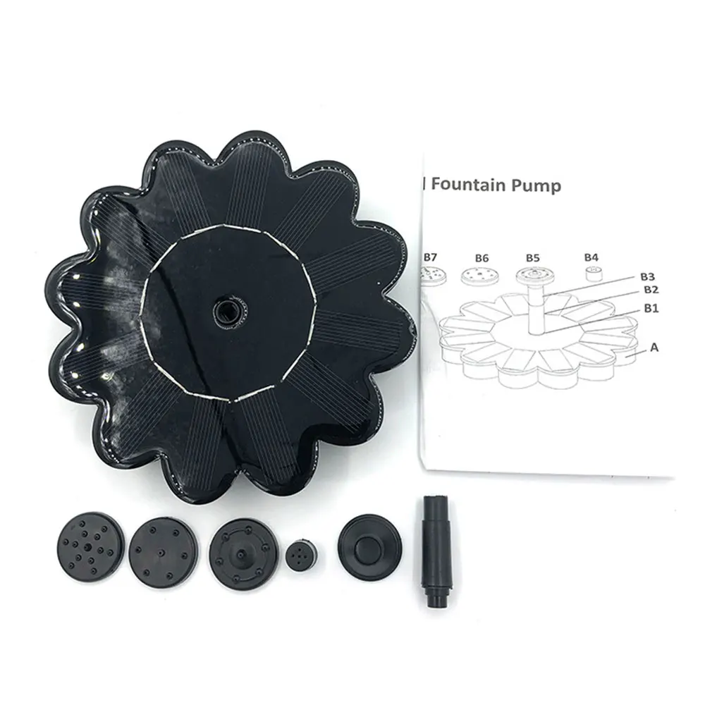 Мини солнечный фонтан Солнечный сад бассейн пруд открытый солнечная панель