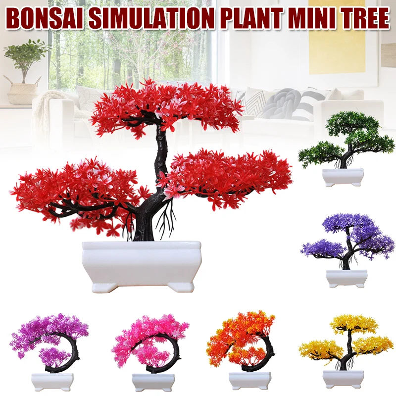 

Realistic Artificial Potted Plant No Maintenance Various Color for Home Christmas Decoration C44