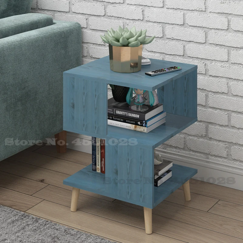 0% H Living room modern coffee table solid wood leg storage floating window mini talk tea bedroom bedside | Мебель