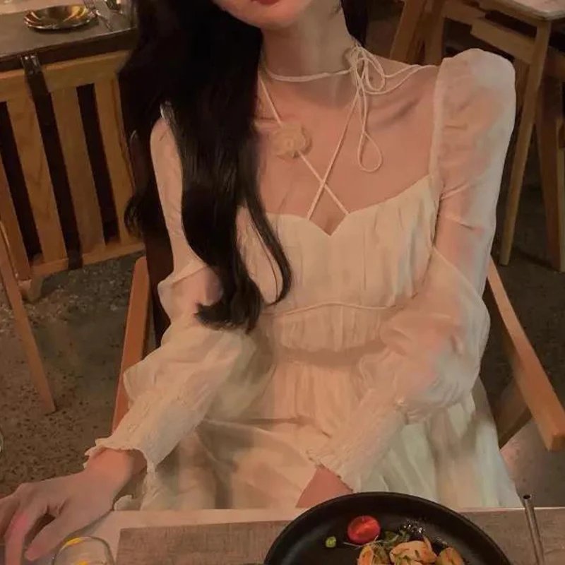 Женское вечернее платье миди с длинным рукавом элегантное винтажное облегающее