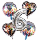 5 шт.лот, мультяшный цветок, фея, колокольчик, 32 дюйма, цифры, фольгированные воздушные шары, детские украшения на день рождения, Globos, игрушки, детские подарки, костюм вечерние